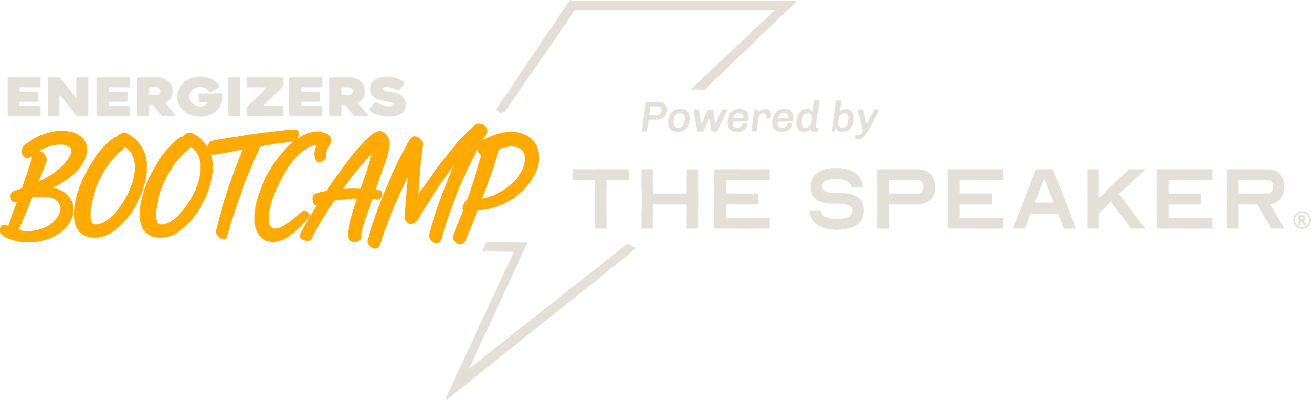 Logo oficial de WeWow Energizers Bootcamp The Speaker Edition